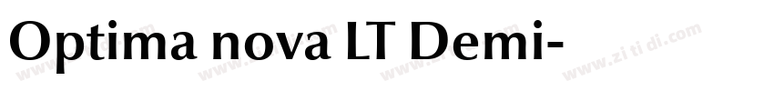 Optima nova LT Demi字体转换 Optima nova LT Demi字体转换